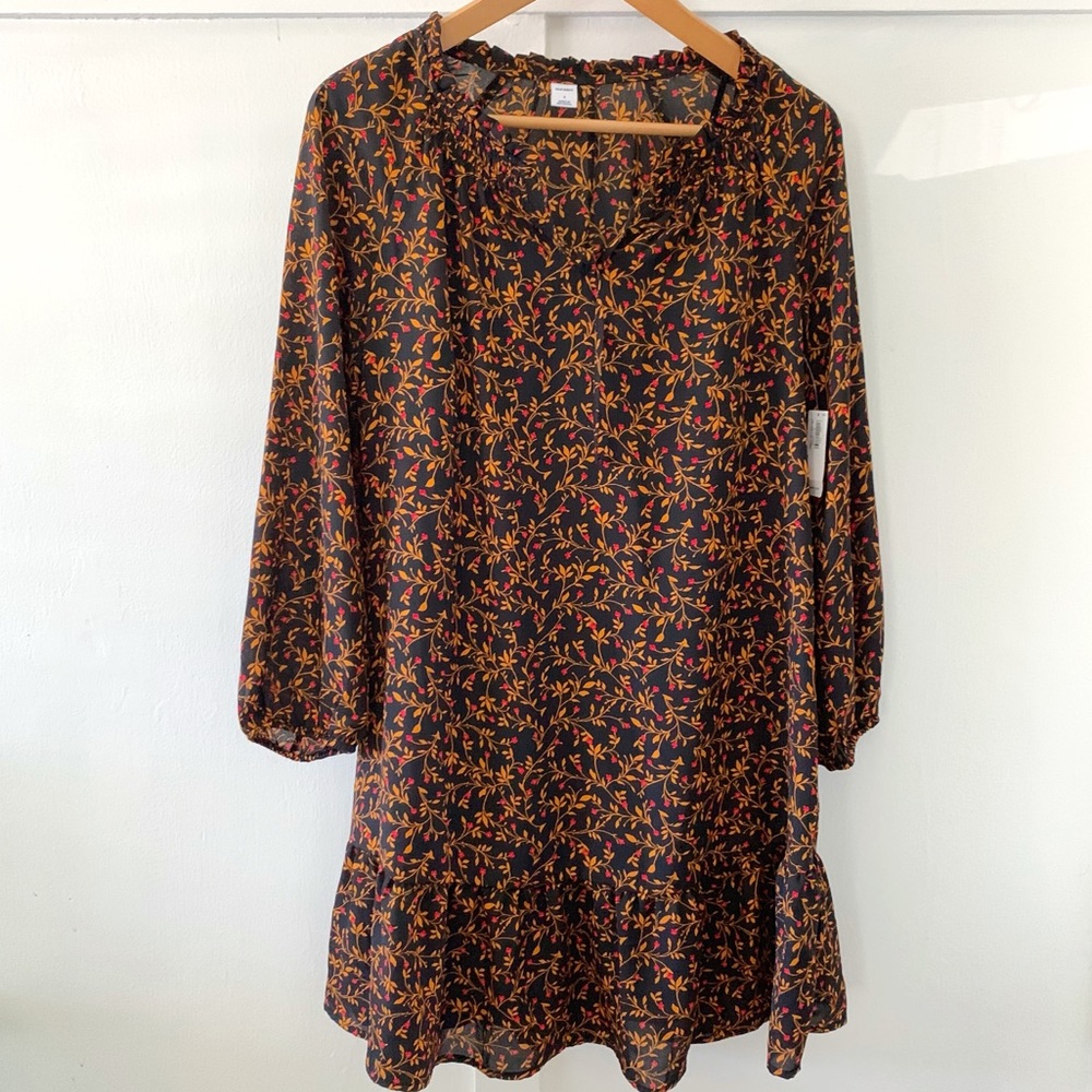 Autumn floral shift dress!
